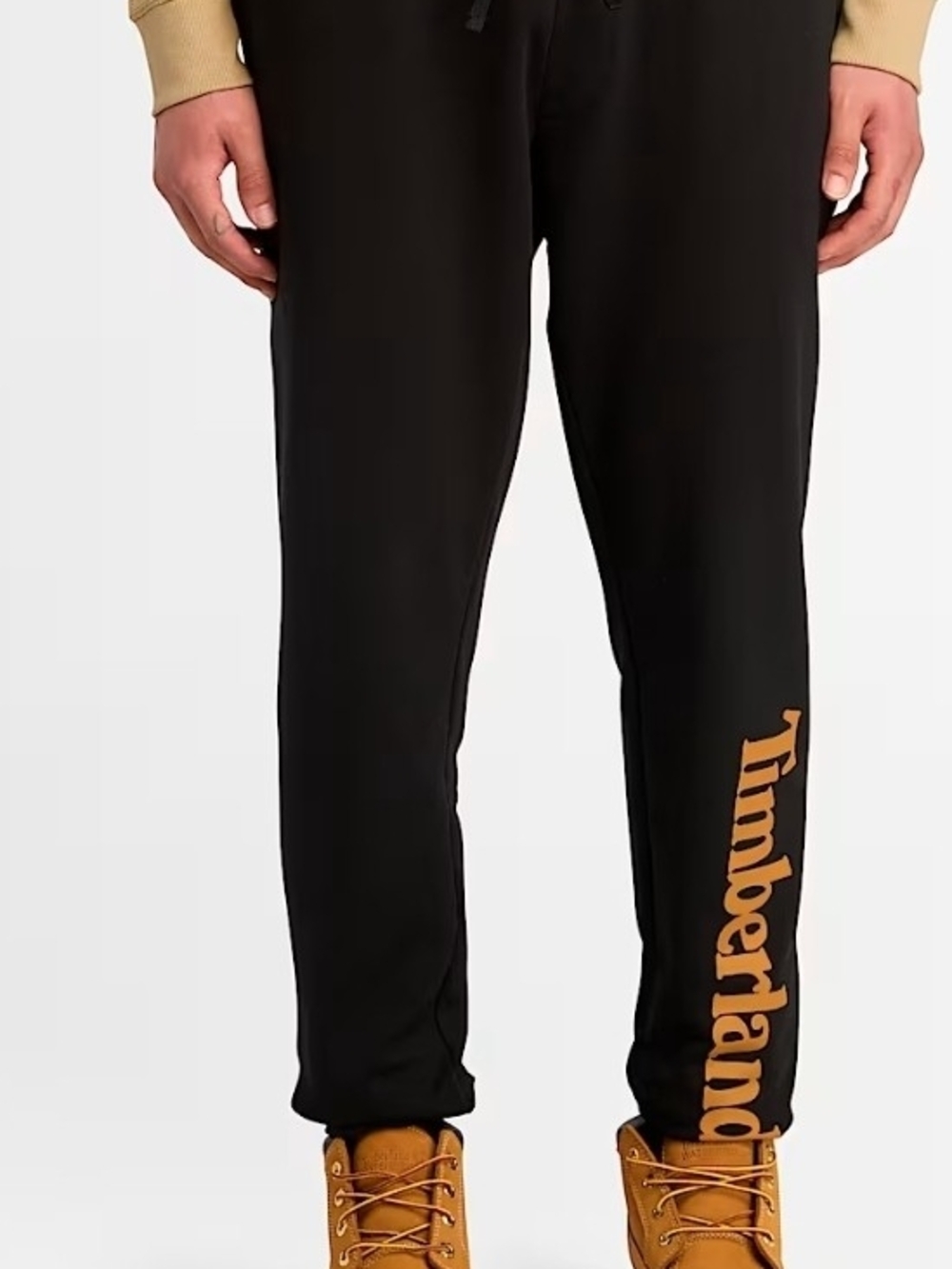 🔥NEW TAGS ON🔥Timberland Black Joggers with Mustard Logo